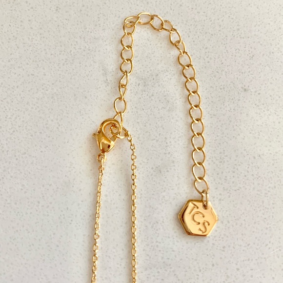 Touchstone Crystal Golden Angel Necklace - Picture 5 of 5